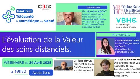Que faut-il retenir du webinaire du 24 avril consacré à la Valeur du service rendu aux patients par les Soins Distanciels ?